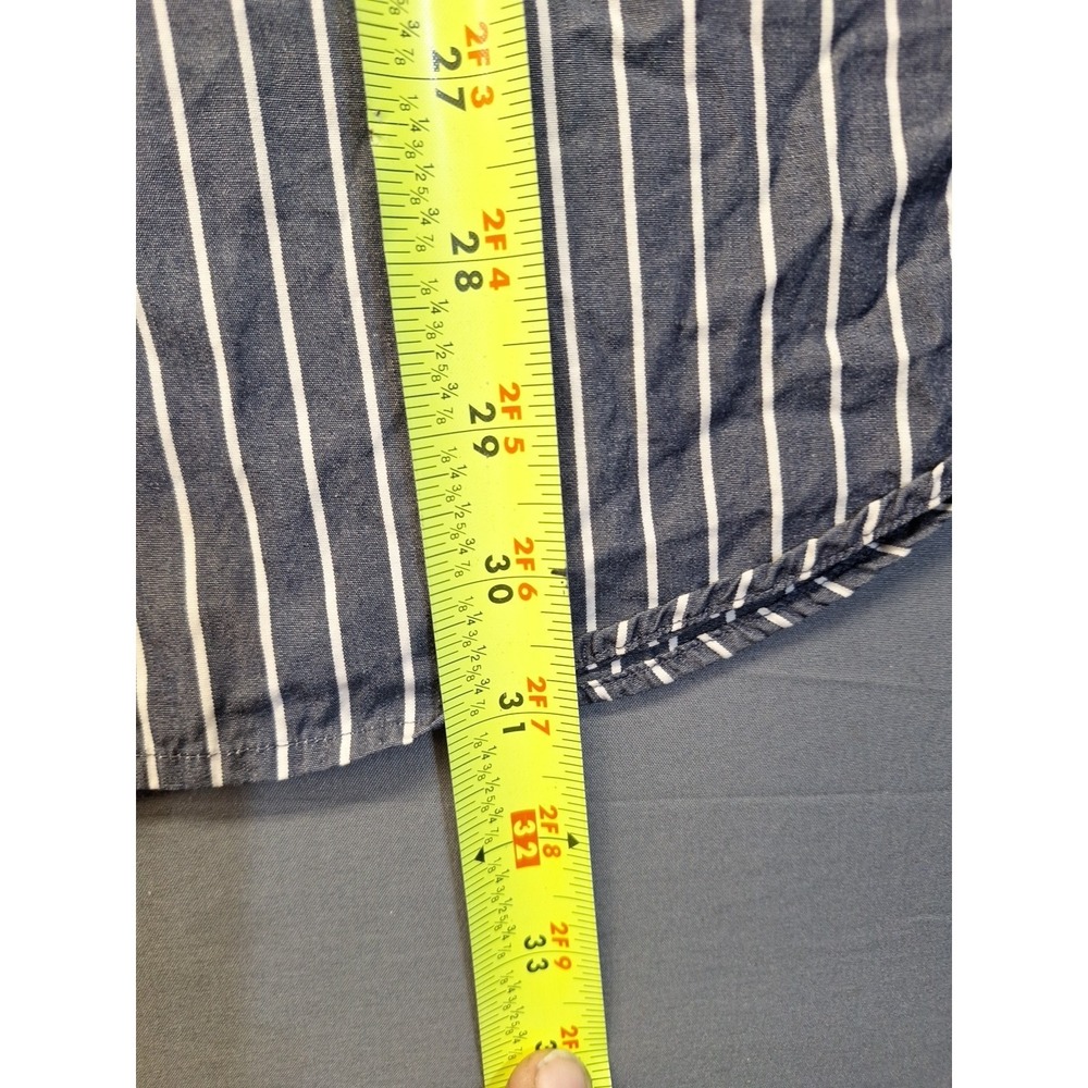 Brooks Brothers Large Grey Striped Sport Shirt Preppy Office Casual County Club - Picture 6 of 8
